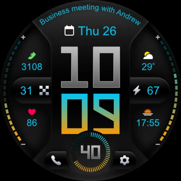PRADO 76 Digital Watch Face screenshot 14