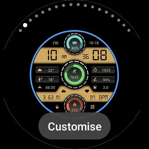 Triple Circular Classic Watch screenshot 35