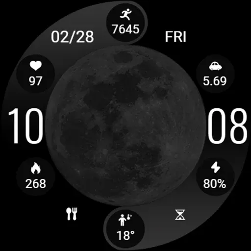 ZKin Watch Face Lunar Widget screenshot 8