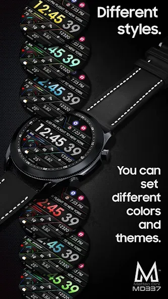 MD337 Digital watch face screenshot 4