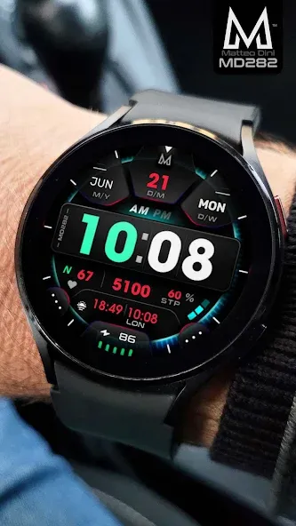 MD282 3D Digital watch face screenshot 5