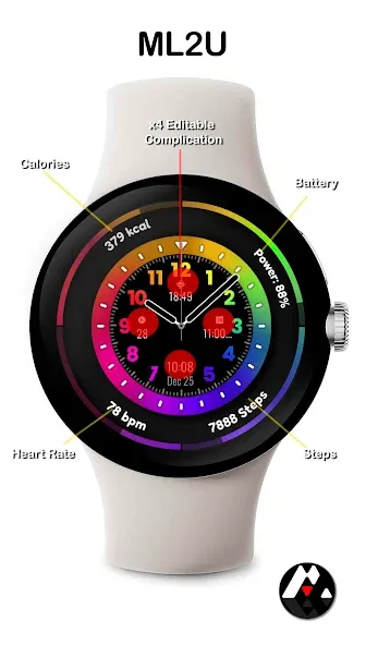 ML2U 165 Watch Face screenshot 2
