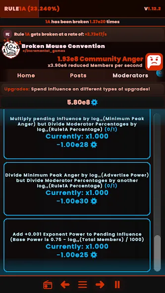Rule1A Incremental: Idle Forum screenshot 8