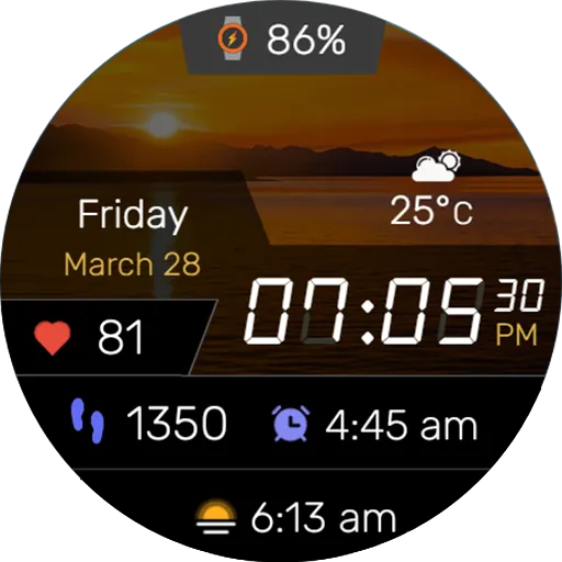 Digitec Pro Watch Face Wear OS screenshot 7