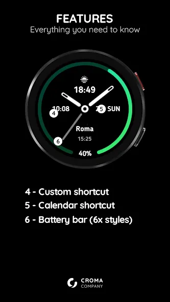 Spectrum Watch Face Wear OS screenshot 3