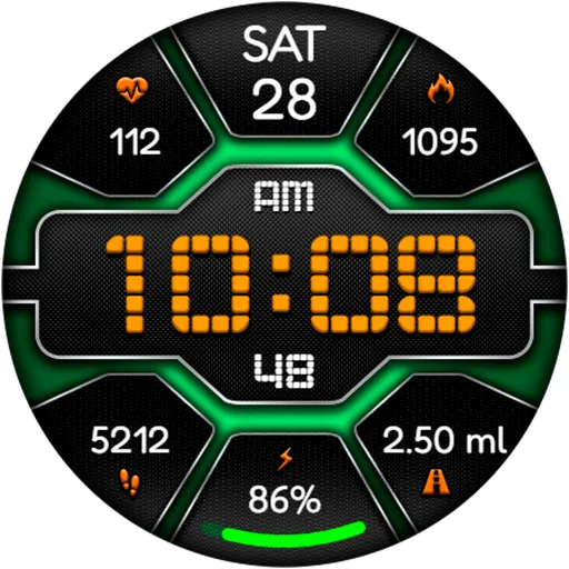 Digital Pulse URX12 Watch face screenshot 18