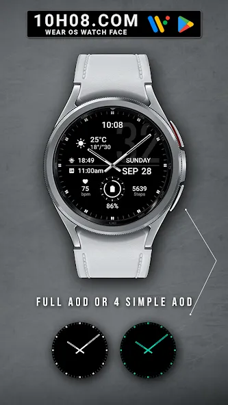 Watch face 10h08.com #75 screenshot 6