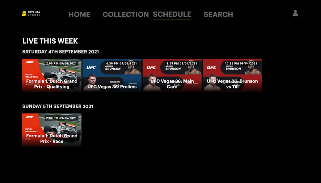 Setanta Sports: Sports TV App screenshot 14