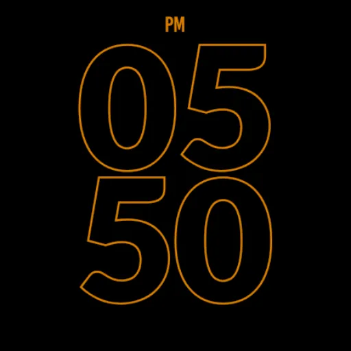 Big Orange Watch Face screenshot 6