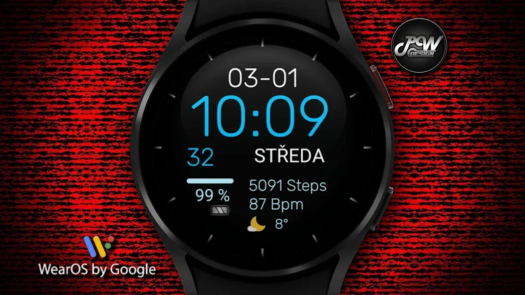 PW93 Digit Ease Watch Face screenshot 1