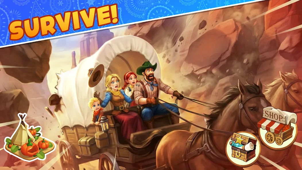 Westward Farm: Family Escape screenshot 2