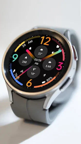 Black Colored Widget ZKinWatch screenshot 3