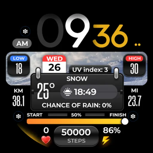 OMG 299 Weather Watch Face screenshot 26