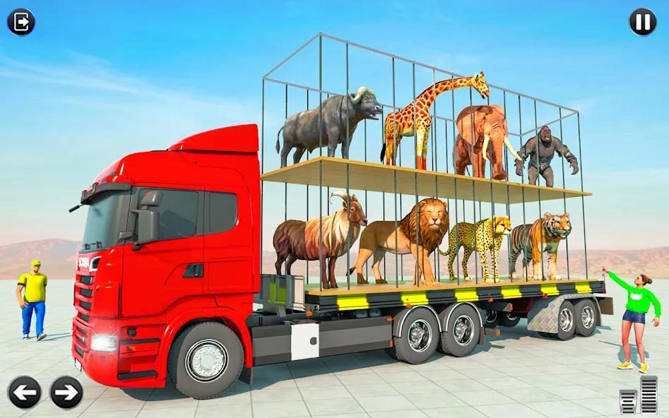 Animals Transporter Truck Game screenshot 1