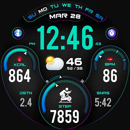 PER34 Sport Watch Face screenshot 41