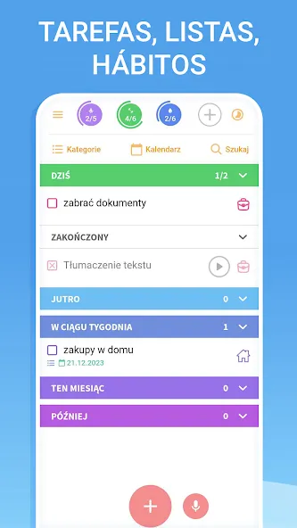 Lista de tarefas e atividades screenshot 1