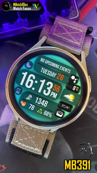 Digital Watch Face MB391 screenshot 1