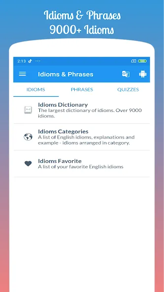 English Idioms & Phrases screenshot 2