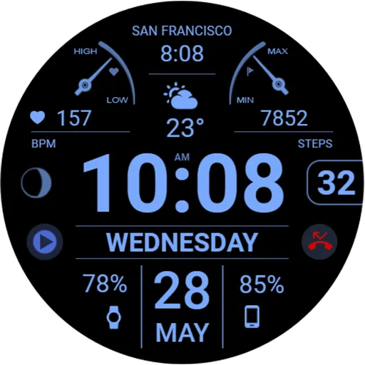 WFP 106 Information watch face screenshot 43