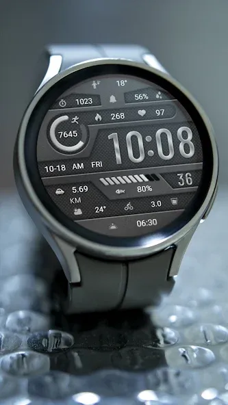 Elegant Gray Metal ZKin Watch screenshot 4