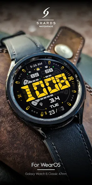 SH074 Watch Face, WearOS watch screenshot 5