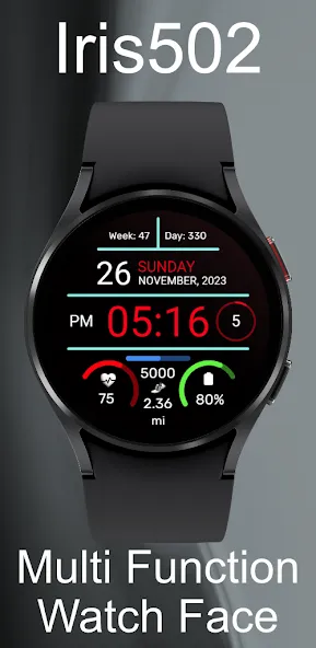 Iris502 Digital Watch Face screenshot 4