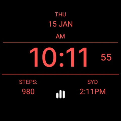 Black Max Watch Face screenshot 8