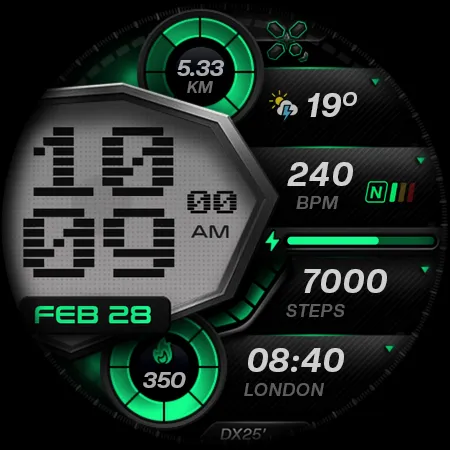 DX102 Digital Watch Face screenshot 10