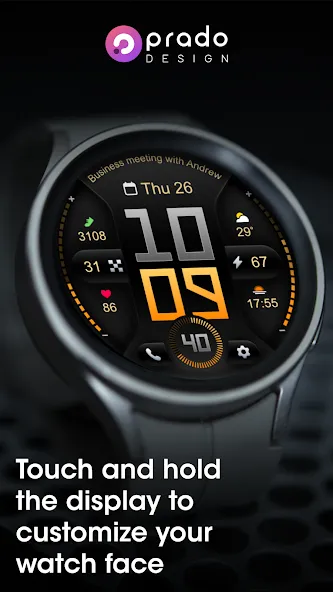 PRADO 76 Digital Watch Face screenshot 4