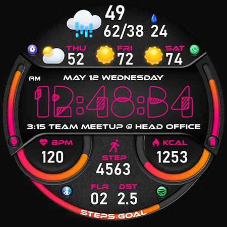 PER51 Digital Watch Face screenshot 47