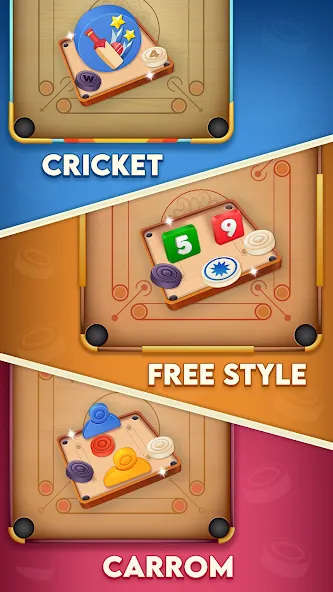 Carrom Cricket: Disc Pool Game screenshot 2