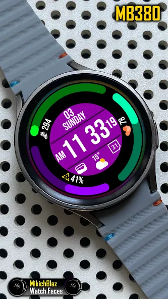 Digital Watch Face MB380 screenshot 6