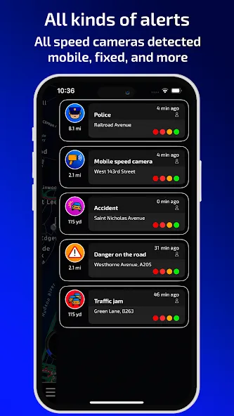 Radarbot: Radar Detector, GPS screenshot 4