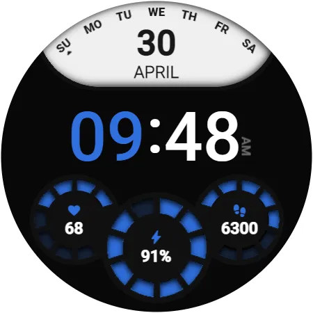 DS D002 - Digital watch face screenshot 3