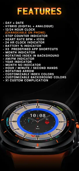 Auraxis - Hybrid Watch Face screenshot 4