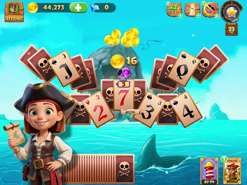 Solitaire Tripeaks Lost Worlds screenshot 11