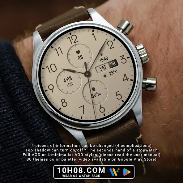 Watch face 10h08.com #133 screenshot 2