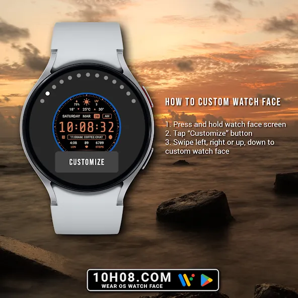 Watch face 10h08.com #146 screenshot 7