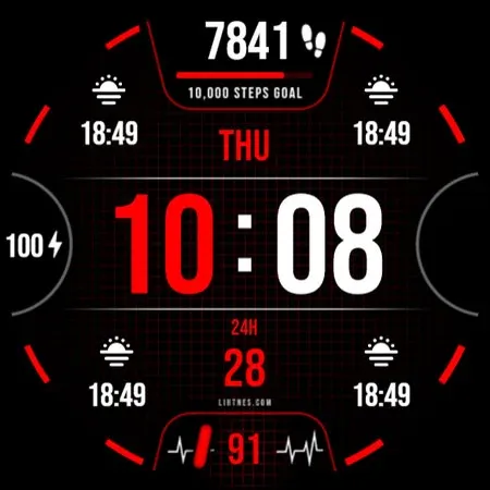 Health Watch Face 044 screenshot 8