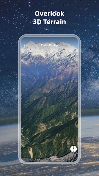 3D地図地球-衛星マップ-路線図計画 screenshot 3