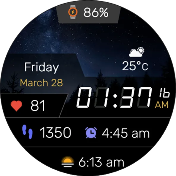 Digitec Pro Watch Face Wear OS screenshot 24