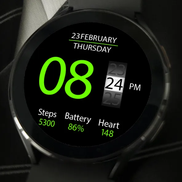 Key020 Digital Watch Face screenshot 7