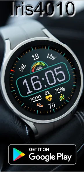Iris4010 Digital Watch Face screenshot 4