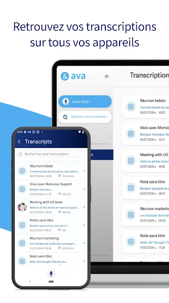 Ava - Transcription en direct screenshot 7