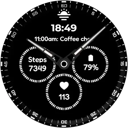 A4 Analog Watch Face screenshot 9