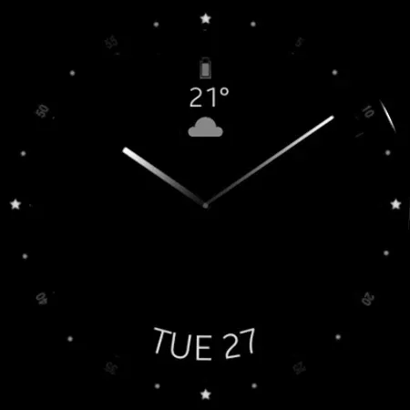 Minimal Black v20 Watch Face screenshot 14