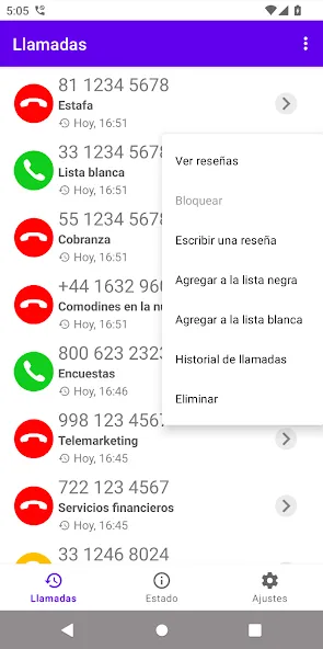 Callfilter.app screenshot 2