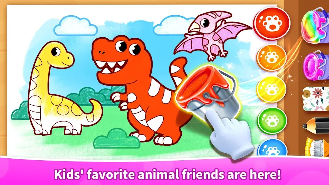 Baby Panda's Glow Doodle Game screenshot 3
