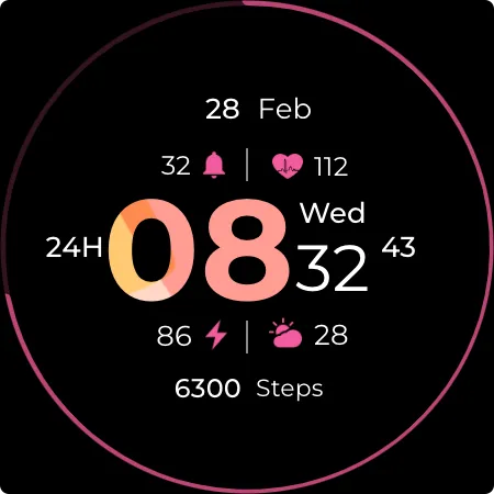 SM Gradient Hour Watch Face screenshot 10