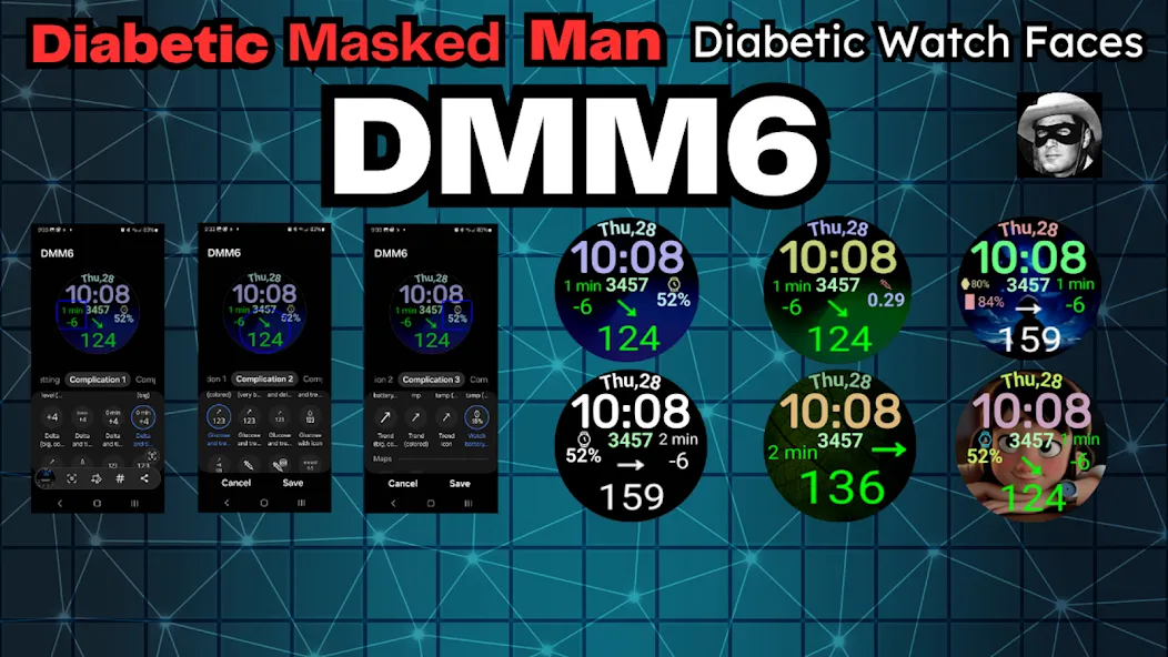 DMM6 Diabetic Watch Face XXL screenshot 18